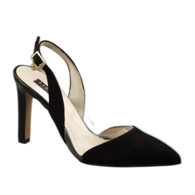 Lizard Fekete szandál magas sarkon 04765