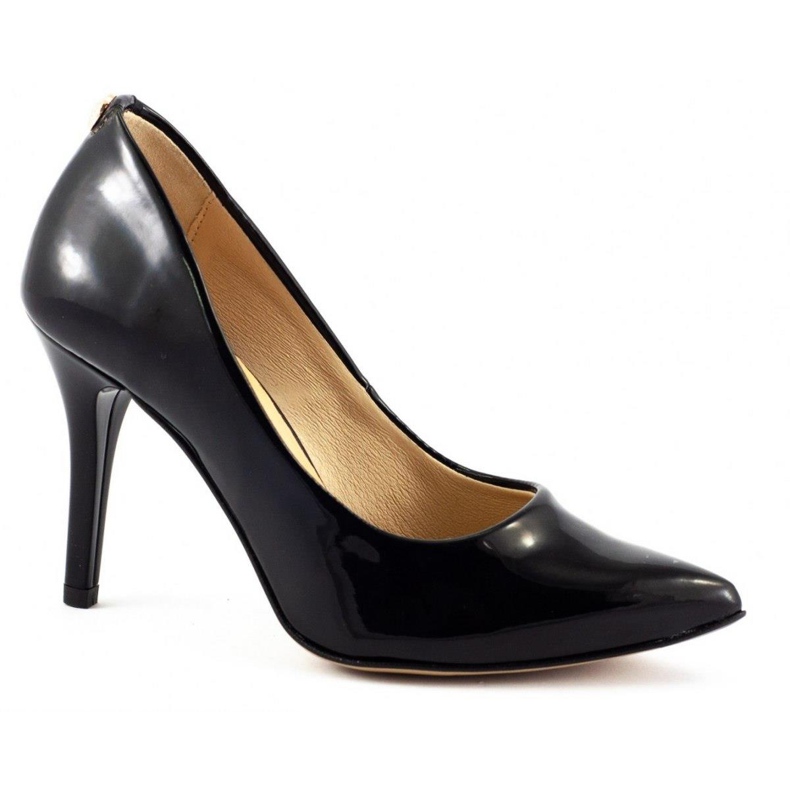 Saway Női magas sarkú 2333 fekete lakk