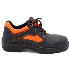 ŁUKPOL Férfi rövid munkacipő, orrvédővel fekete