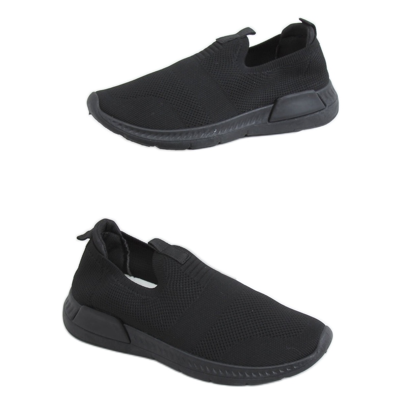 Fekete zokni sportcipő C9273 Negro