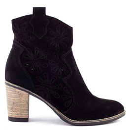 Olivier Áttört magas sarkú Lena fekete