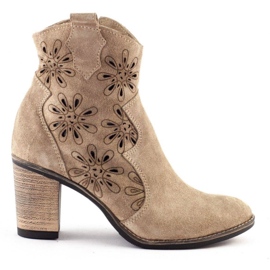 Olivier Áttört magas sarkú Lena világos bézs