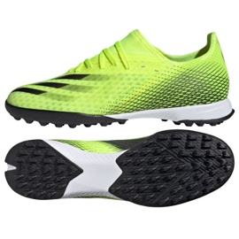 Adidas X Ghosted.3 Tf M FW6944 futballcipő sokszínű zöld Adidas X Ghosted.3 Tf M FW6944 futballcipő sokszínű zöld