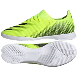 Adidas X Ghosted.3 In M FW6937 futballcipő fehér, neonsárga zöld