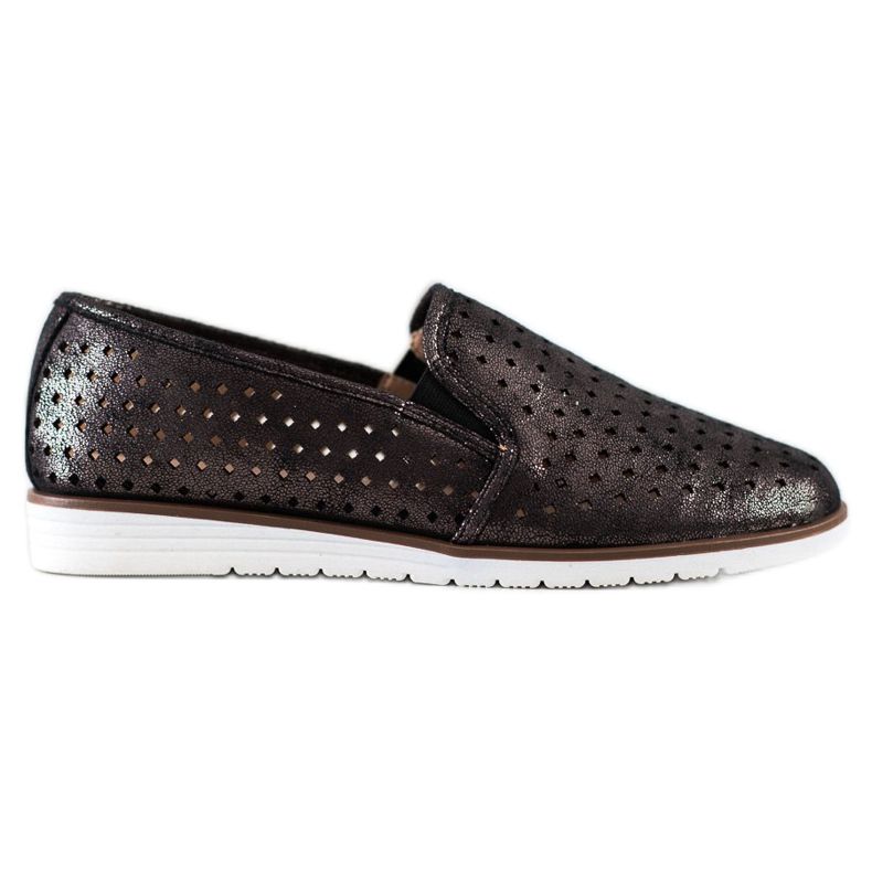 Kylie Fényes áttört sliponok barna