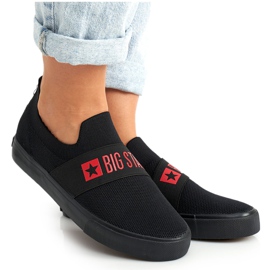 Női cipők Slip-on Big Star FF274221 Fekete