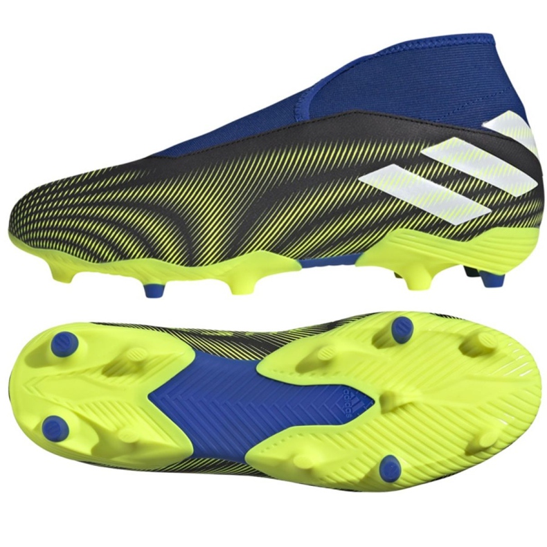 Adidas Nemeziz.3 Ll Fg M FW7411 futballcipő fehér, fekete, kék, sárga fekete