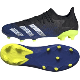 Adidas Predator Freak.3 L Fg M FY0615 futballcipő fehér, fekete, királyi fekete