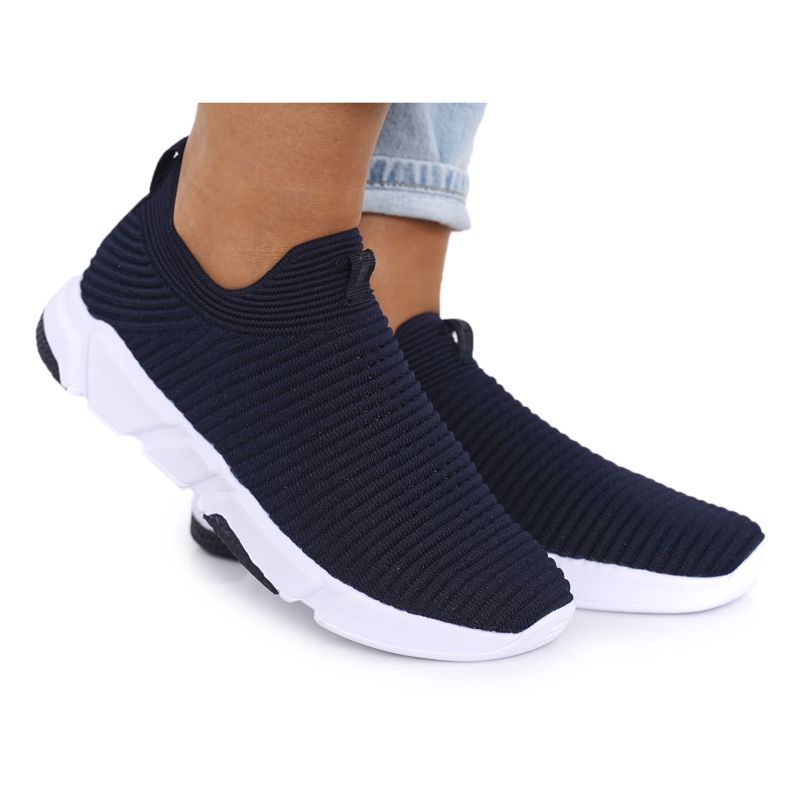 Női sportcipő Slip-on Big Star DD274464 Navy Blue kék