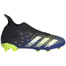 Futballcipő adidas Predator Freak.3 Ll Fg fekete-zöld-sötétkék Junior FY0618