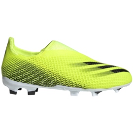 Adidas X Ghosted.3 Ll Fg Junior futballcipő sárga-fekete FW6978