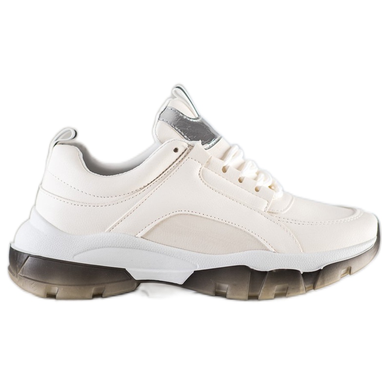 SHELOVET Fehér öko bőr cipők