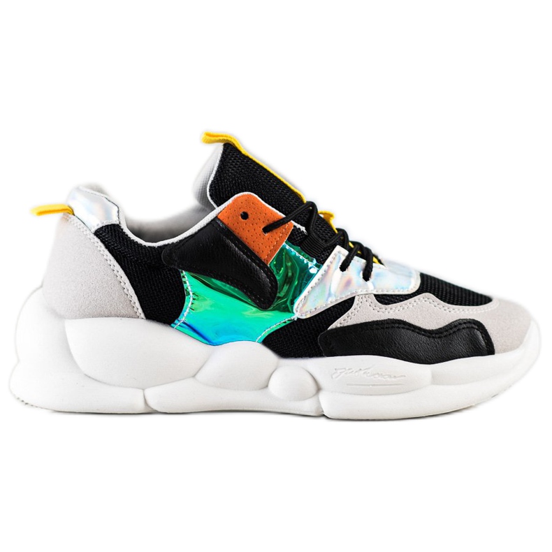 Bestelle Cipők a divat platformon fekete ezüst szürke sokszínű