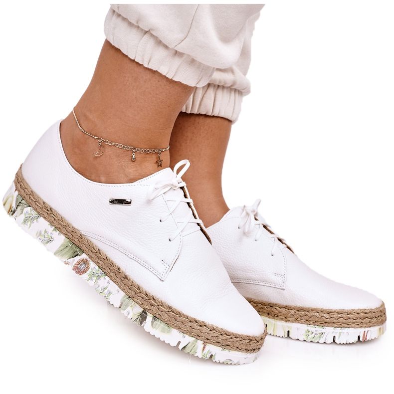 Női bőrcipő Maciejka White 0293611 fehér