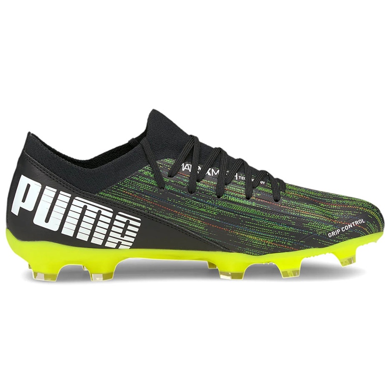 Puma Ultra 3.2 Fg Ag futballcipő fekete-zöld 106300 02