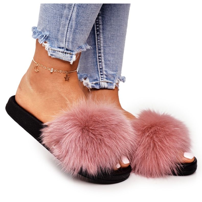 PS1 Női papucs szőrmés rózsaszín Belmondóval PS1 Női papucs szőrmés rózsaszín Belmondóval