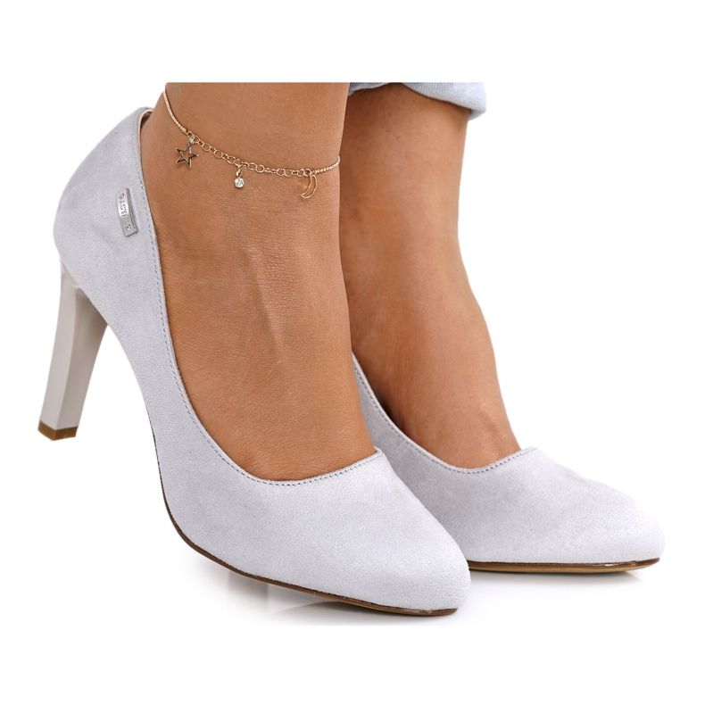 PJ1 Klasszikus szivattyúk egy oszlopon Velúr Szürke Eliana