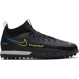 Nike Phantom Gt Academy Df Tf Junior CW6695 090 futballcipő fekete fekete Nike Phantom Gt Academy Df Tf Junior CW6695 090 futballcipő fekete fekete