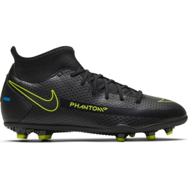 Nike Phantom Gt Club Df FG / MG Junior CW6727 090 futballcipő fekete fekete