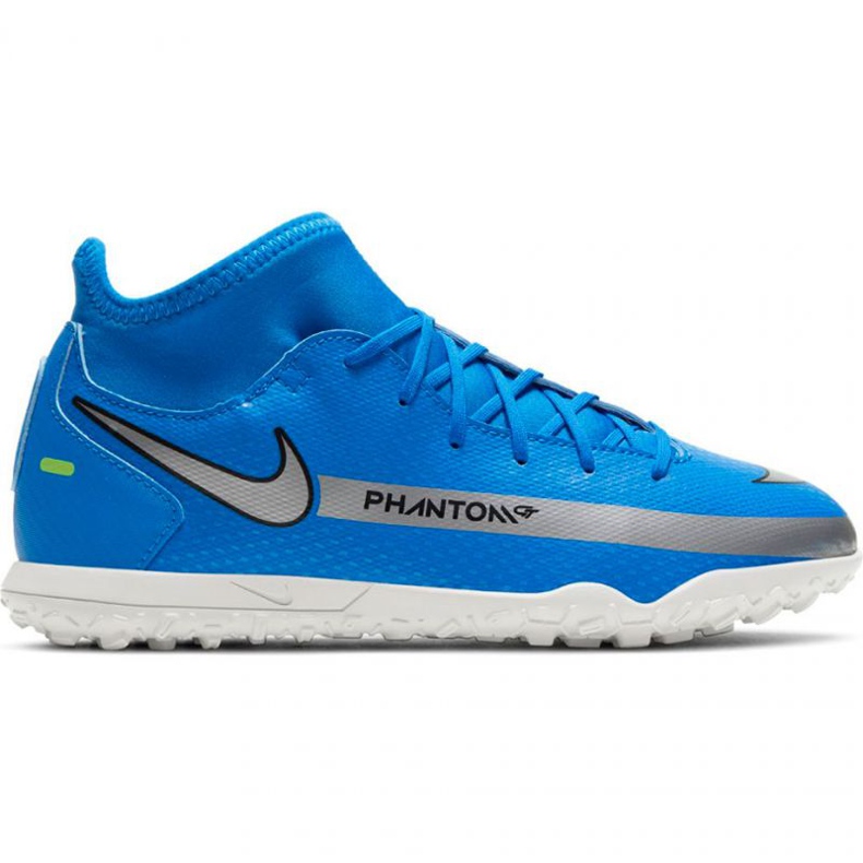 Nike Phantom Gt Club Df Tf Jr CW6729-400 futballcipő sokszínű kék Nike Phantom Gt Club Df Tf Jr CW6729-400 futballcipő sokszínű kék