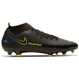 Nike Phantom Gt Academy Df FG / MG M CW6667-090 futballcipő fekete fekete Nike Phantom Gt Academy Df FG / MG M CW6667-090 futballcipő fekete fekete