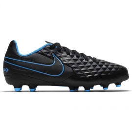 Nike Tiempo Legend 8 Club FG / MG Jr AT5881-090 futballcipő fekete fekete