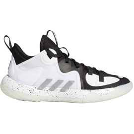 Adidas Harden Stepback 2 Jr FZ1545 kosárlabda cipő fehér, fehér, fekete fehér