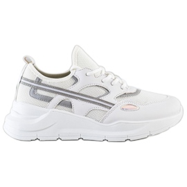 SHELOVET Alkalmi fehér cipők szürke SHELOVET Alkalmi fehér cipők szürke