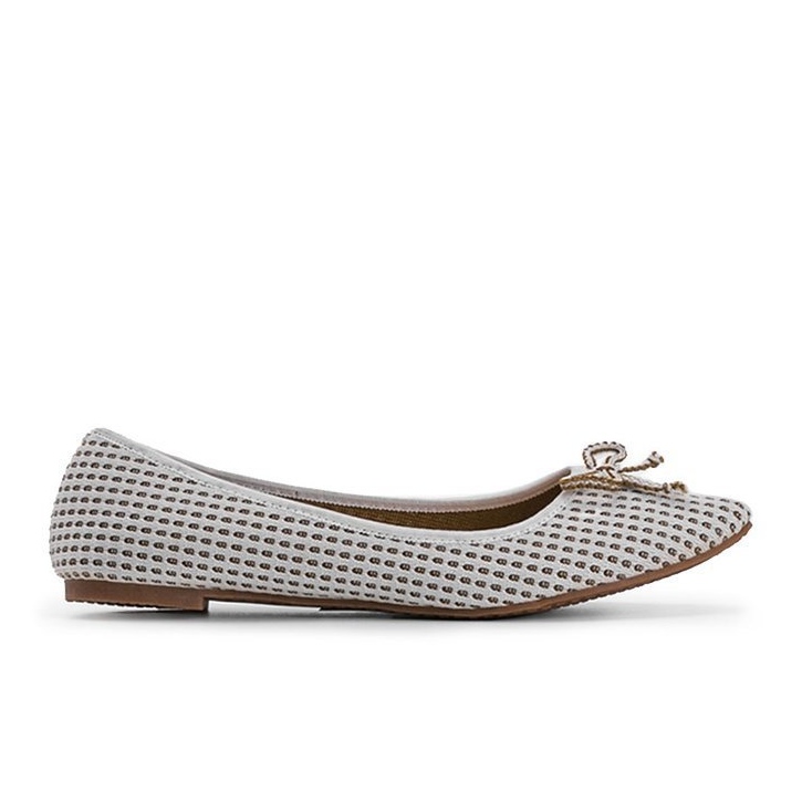 Del Amor bézs színű balerinák