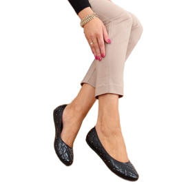 Fekete CD81P Fekete balerinák