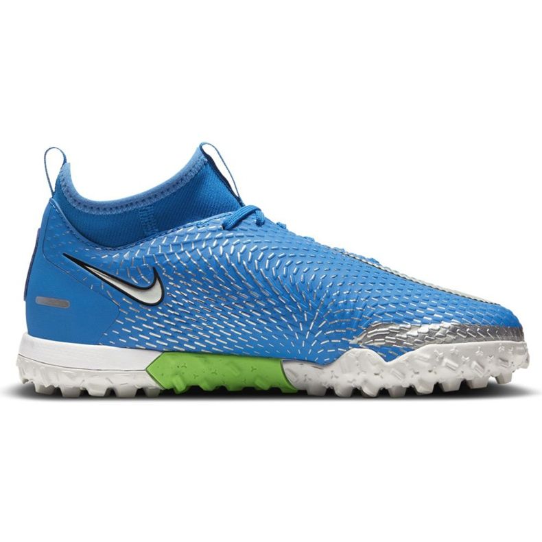 Nike Phantom Gt Academy Df Tf Jr CW6695 400 futballcipő kék kék