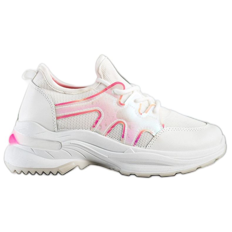 SHELOVET Tavaszi cipők Holo effektussal fehér