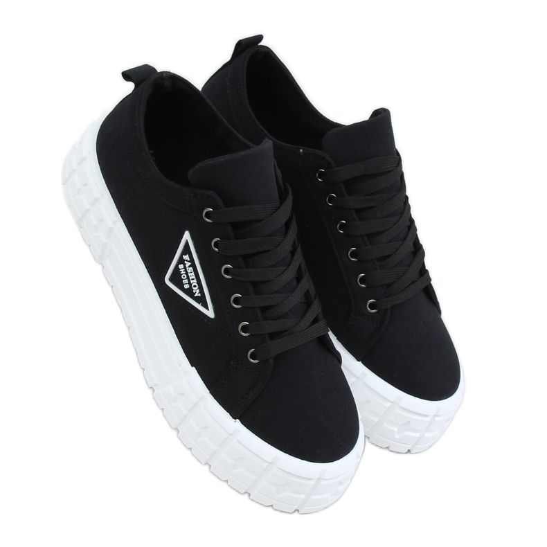 Fekete női női cipők LA134 Fekete