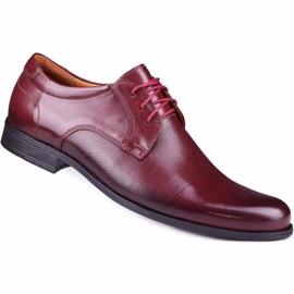Kampol Férfi hivatalos cipő 344/17 / D3 bordó piros