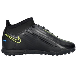 Nike Phantom Gt Club Df Tf Junior CW6729 090 futballcipő fekete fekete