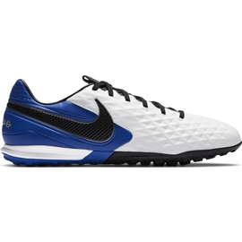 Nike Tiempo Legend 8 Pro Tf AT6136 104 futballcipő kék fehér Nike Tiempo Legend 8 Pro Tf AT6136 104 futballcipő kék fehér