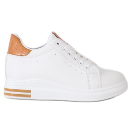 Ideal Shoes Tavaszi ék cipők fehér