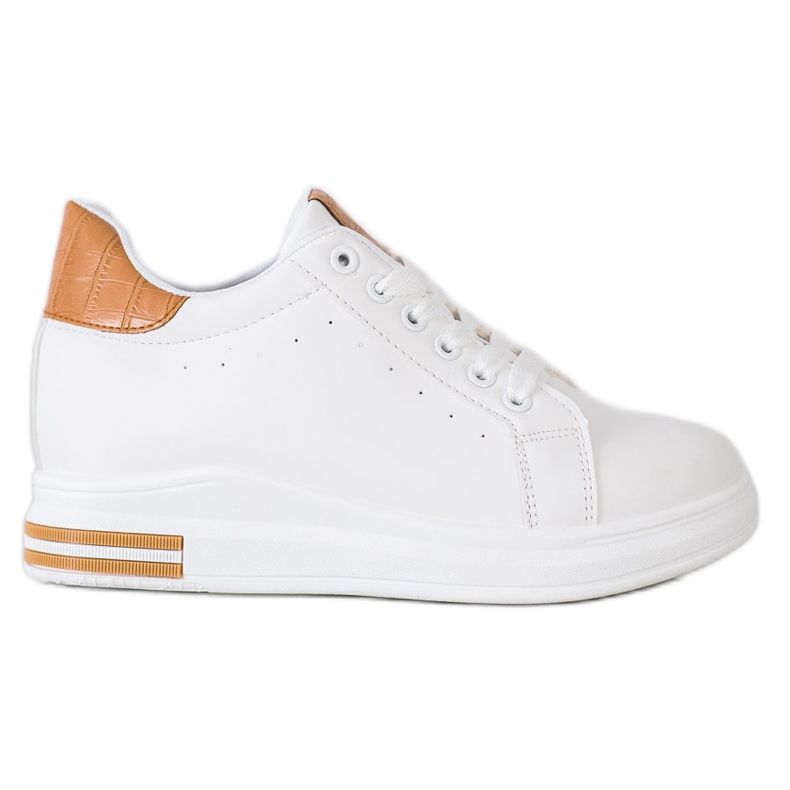 Ideal Shoes Tavaszi ék cipők fehér