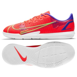 Nike Vapor 14 Academy Ic Jr CV0815 600 futballcipő piros narancs és vörös