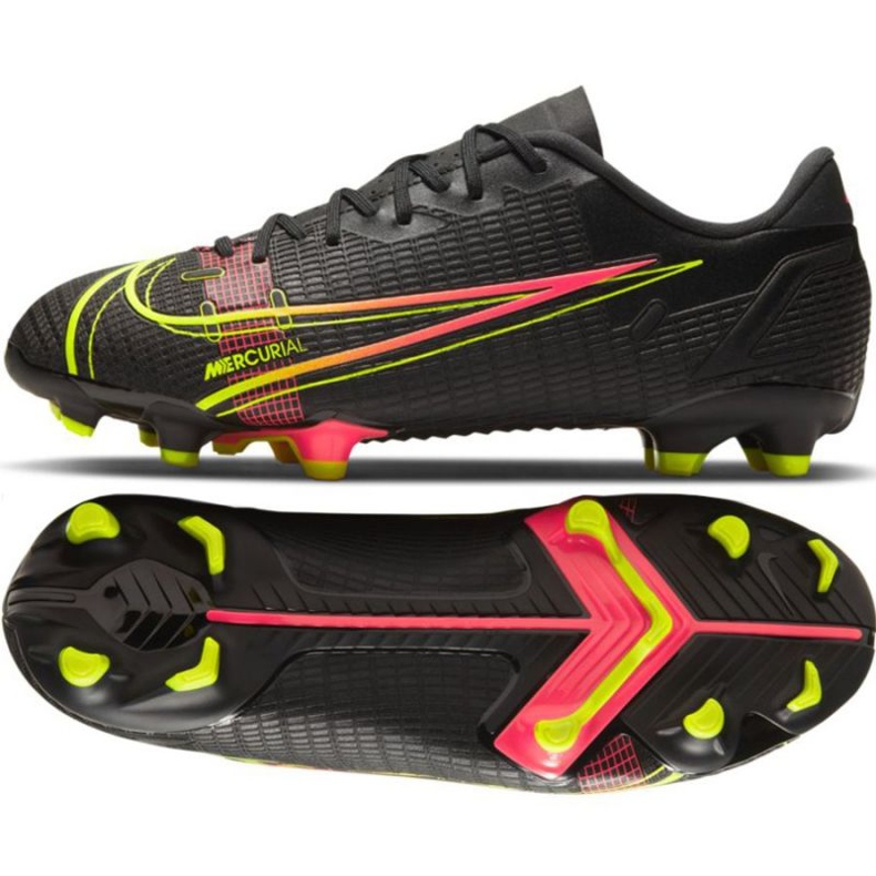 Nike Vapor 14 Academy FG / MG Jr CV0811 090 futballcipő sokszínű fekete