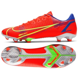 Nike Mercurial Vapor 14 Academy FG / MG M CU5691 600 futballcipő piros narancs és vörös