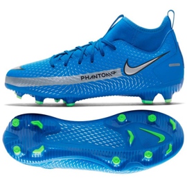 Nike Phantom Gt Academy Df FG / MG Jr CW6694 400 futballcipő sokszínű kék
