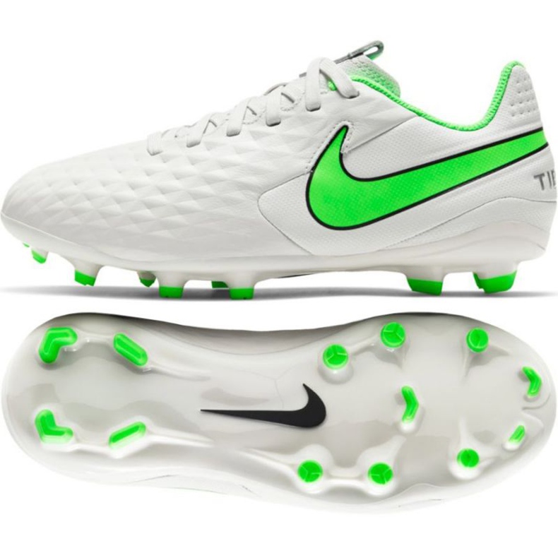 Nike Tiempo Legend 8 Academy Mg Jr AT5732 030 futballcipő elefántcsont fehér