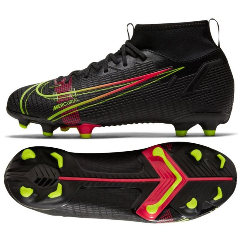 Nike Mercurial Superfly 8 Academy Mg Jr CV1127 090 futballcipő fekete fekete Nike Mercurial Superfly 8 Academy Mg Jr CV1127 090 futballcipő fekete fekete