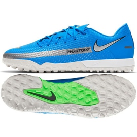 Nike Phantom Gt Academy Tf M CK8470 400 futballcipő kék kék Nike Phantom Gt Academy Tf M CK8470 400 futballcipő kék kék