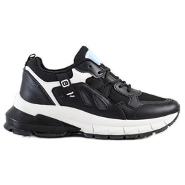 SHELOVET Cipők a platformon hálóval fekete