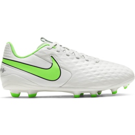 Nike Tiempo Legend 8 Academy FG / MG Junior AT5732 030 futballcipő fehér fehér
