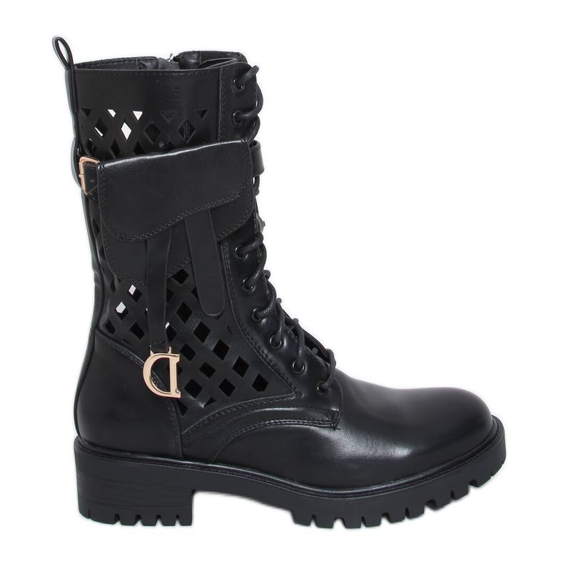 Fekete áttört munkások NC1125P Fekete