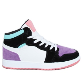 NB505 Lila magasszárú cipők sokszínű