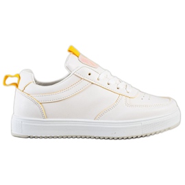 SHELOVET Sportlét Eco Bőrrel fehér